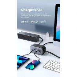 Зарядний пристрій Ugreen 4xUSB 100W Nexode Pro (3хUSB-C+USB-A+2хSchuko) CD270 (60167) - Картинка 10