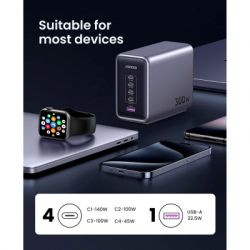 Зарядное устройство Ugreen 5xUSB 300W Nexode (5хUSB-C) CD333 (90903B) - Картинка 6