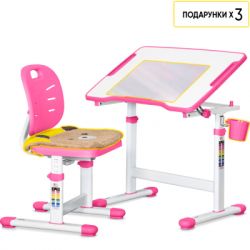 Парта зі стільцем Evo-kids Pink (Evo-07 Ergo PN) - Картинка 3