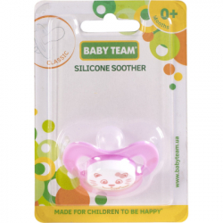Пустышка Baby Team Силиконовая классическая с рождения (4824428030076) - Картинка 3