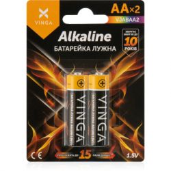 ��������� AA LR6 Alkaline 2pcs Blister Vinga (VJABAA2)