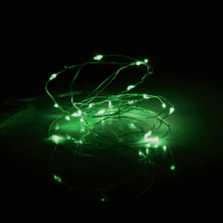 Гірлянда YES! Fun Нитка на мідному дроті 20 LED Зелена 2 м Статична На батарейках (975026) - Картинка 3