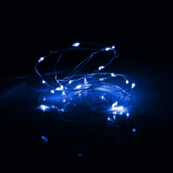 Гірлянда YES! Fun Нитка на мідному дроті 20 LED Синя 2 м Статична На батарейках (975025) - Картинка 3