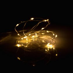 Гирлянда YES! Fun Нить на медной проволоке 20 LED Тепло-белая 2 м Статичная На батарейках (975020) - Картинка 3