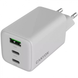Зарядний пристрій Canyon CU65ACC GaN 65W 2xPD 1xQC EU White (CNS-CUW65ACC) - Картинка 4