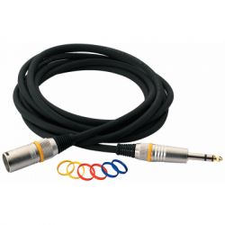 ̳  RockCable Microphone Cable - XLR (m) / TRS Jack 3m (RCL 30383 D7 M BA) -  2