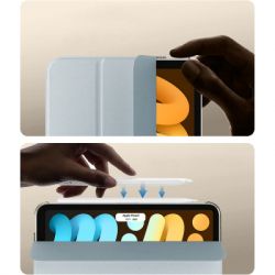 Чехол для планшета BeCover Tri Fold Hard Apple iPad Mini 7 2024 Light Blue (712453) - Картинка 3