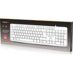 Клавіатура REAL-EL RK-513 USB White (EL123100047) - Картинка 8