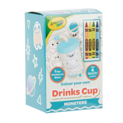 Набор для творчества Crayola Стаканчик-раскраска Монстры С карандашами (15765-A) - Картинка 3