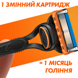 ���� ��������� Gillette Fusion5 ������ ��� ������ �������� (������) � 1 ������ ���������� + ���� ��� ������ 200 �� (8700216534048) - �������� 5