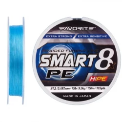 Шнур Favorite Smart PE 8x 150м 1.2/0.187mm 15lb/9.5kg Sky Blue (1693.10.74) - Картинка 2
