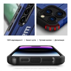 Чехол для мобильного телефона Armorstandart Panzer Xiaomi Redmi 14C 4G / Poco C75 Dark Blue (ARM79374) - Картинка 5