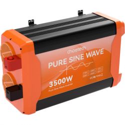 Автомобільний інвертор Choetech 12/220V 1600Вт, чиста синусоїда (CJ3500Q-V2) - Картинка 4