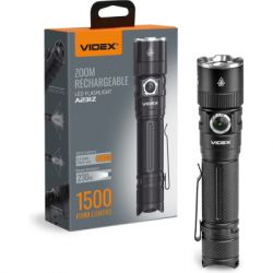 ������ ������ Videx A231Z, Black, 1500 ��, 5000K, �� 230 �, 6 ������� ������, ����� �� ����������� ������, ��������� Luminus 4xSST40 (20 ��), ����������� (Li-ion 21700 4000mAh), Type-C, IP67 (VLF-A231Z)