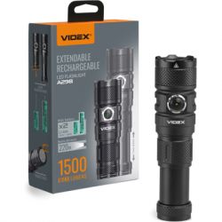 ˳���� ������ Videx A298, Black, 1500 ��, 5000K, �� 220 �, 6 ������ ������, ���� �� ������������� ����, �������� Luminus SST40 (10 ��), ���������� (Li-ion 18650 2200mAh), Type-C, IP66 (VLF-A298)