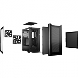 Корпус для ПК Be quiet! PURE BASE 501 Airflow з віконцем,чорний (BGW74) - Картинка 7