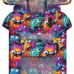 Дождевик для животных WAUDOG Clothes Накидка с капюшоном Зубастые монстры S (356-4048) - Картинка 4