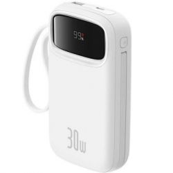 ������� ������������� Baseus QPow2 20000mAh 30W, with 2*Type-C Cable, White (P10055009213-00) - �������� 4