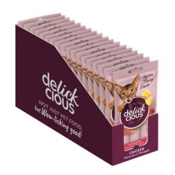 Лакомство для котов Delickcious Курица с добавлением ананаса 4 х 15 г (4820269141629) - Картинка 2