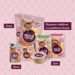 Вологий корм для кішок Delickcious Смужки з качкою та гарбузом в крем-супі 85 г (4820269141797) - Картинка 8