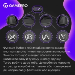 ������� GamePro GPX13B 2.4G/BT 5.1/USB/PC/iOS/Android RGB Black (GPX13B) - �������� 10