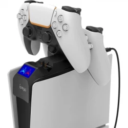 Зарядний пристрій iPega PG-P5S016 Для геймпадів DualSense PS5 Sony PlayStation 5 Slim Black (PG-P5S016) - Картинка 3