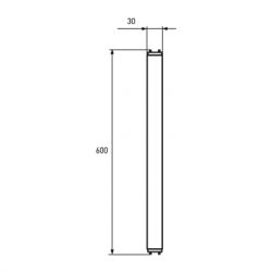 Лампочка Eurolamp Линейная светодиодная лампа EUROLAMP стекло 9W G13 (T8) 4000K 220V (LED-T8-9W/4000(скло)) - Картинка 3
