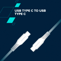 Дата кабель USB-C to USB-C 1.2m CC100SC 100W White Canyon (CNS-CC100SC12W) - Картинка 2