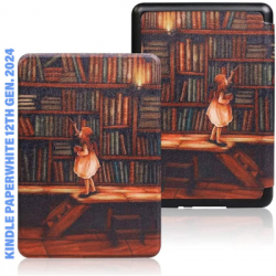 ����� ��� ����������� ����� BeCover Smart Case Amazon Kindle Paperwhite 12th Gen. 2024 7"/Colorsoft (2024) Library Girl (712856)