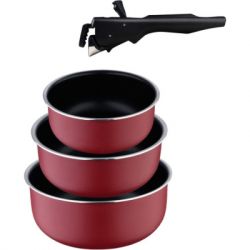 ���� ������ � ������� ������ Bergner Click & cook, 4 �������� (BG-31608-RD)