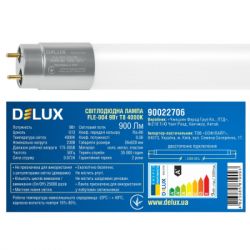 Лампочка Delux FLE-004 9 Вт 0,6м T8 4000K 230В G13 скло (90022706) - Картинка 3