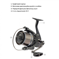 ������� Brain Mission SE Reel 9000 12+1 BB 4.11 (1858.47.11) - �������� 5