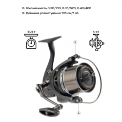 ������� Brain Mission SE Reel 9000 12+1 BB 4.11 (1858.47.11) - �������� 7