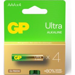 Батарейка Gp AAA LR03 Ultra Alkaline * 4 (24AU21-SB4 / 4891199218255) - Картинка 2