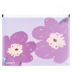 Папка на молнии Axent zip-lock А5 Lavender-4 (1498-39-A) - Картинка 2