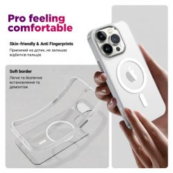 Чохол до мобільного телефона Armorstandart Unit MagSafe Samsung S25 Matte Clear Silver (ARM82261) - Картинка 2