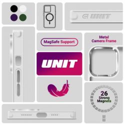 Чохол до мобільного телефона Armorstandart Unit MagSafe Samsung S25 Matte Clear Silver (ARM82261) - Картинка 5