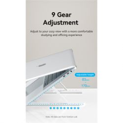 Підставка для ноутбука Підставка до ноутбука VENTION Laptop X-type Stand White ABS 83-170мм (KDNW0) - Картинка 5