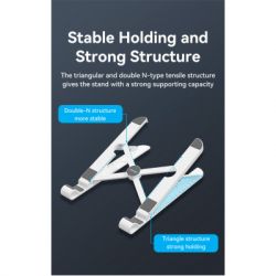 Підставка для ноутбука Підставка до ноутбука VENTION Laptop X-type Stand White ABS 83-170мм (KDNW0) - Картинка 6