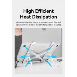 Підставка для ноутбука Підставка до ноутбука VENTION Laptop X-type Stand White ABS 83-170мм (KDNW0) - Картинка 8