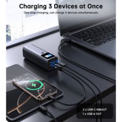 ������� ������������ Choetech 27000mAh, PD/140W in/out, 2*USB-C/PD5.0, QC3.0/22W, TFT Display (B670-CCGY) - �������� 7