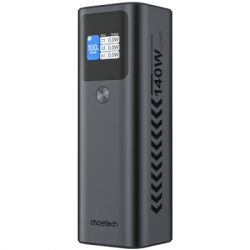 ������� ������������ Choetech 27000mAh, PD/140W in/out, 2*USB-C/PD5.0, QC3.0/22W, TFT Display (B670-CCGY)