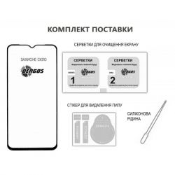 ���� ������� Dengos Full Glue Xiaomi Redmi Note 14 (black) (TGFG-381) - �������� 3