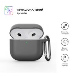 ����� ��� ��������� Armorstandart Hang Case ��� Apple AirPods 4 Advanced ash (ARM81278) - �������� 2