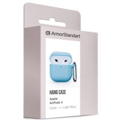 Чохол для навушників Armorstandart Hang Case для Apple AirPods 4 Light Blue (ARM81283) - Картинка 3