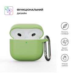 Чохол для навушників Armorstandart Hang Case для Apple AirPods 4 Matcha Green (ARM81286) - Картинка 2
