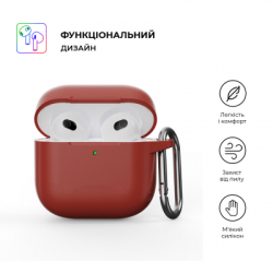 Чохол для навушників Armorstandart Hang Case для Apple AirPods 4 Scarlet (ARM81294) - Картинка 2