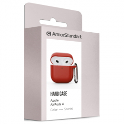 Чохол для навушників Armorstandart Hang Case для Apple AirPods 4 Scarlet (ARM81294) - Картинка 3