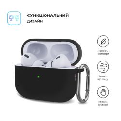 ����� ��� ��������� Armorstandart Hang Case ��� Apple AirPods Pro 2 Black (ARM68601) - �������� 2