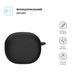 Чехол для наушников Armorstandart Hang Case для Xiaomi Redmi Buds 4 Active Black (ARM73538) - Картинка 2